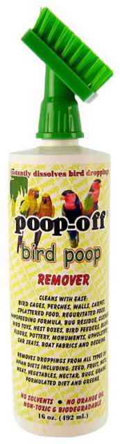 Poop Off Bird Poop Remover from Bird Cages, Perches, Walls, Carpet Non  Toxic and Biodegradable 